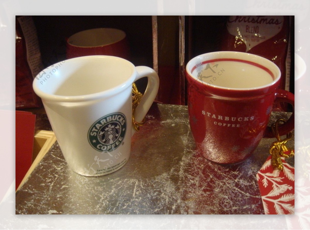 星巴克圣诞咖啡杯子图片