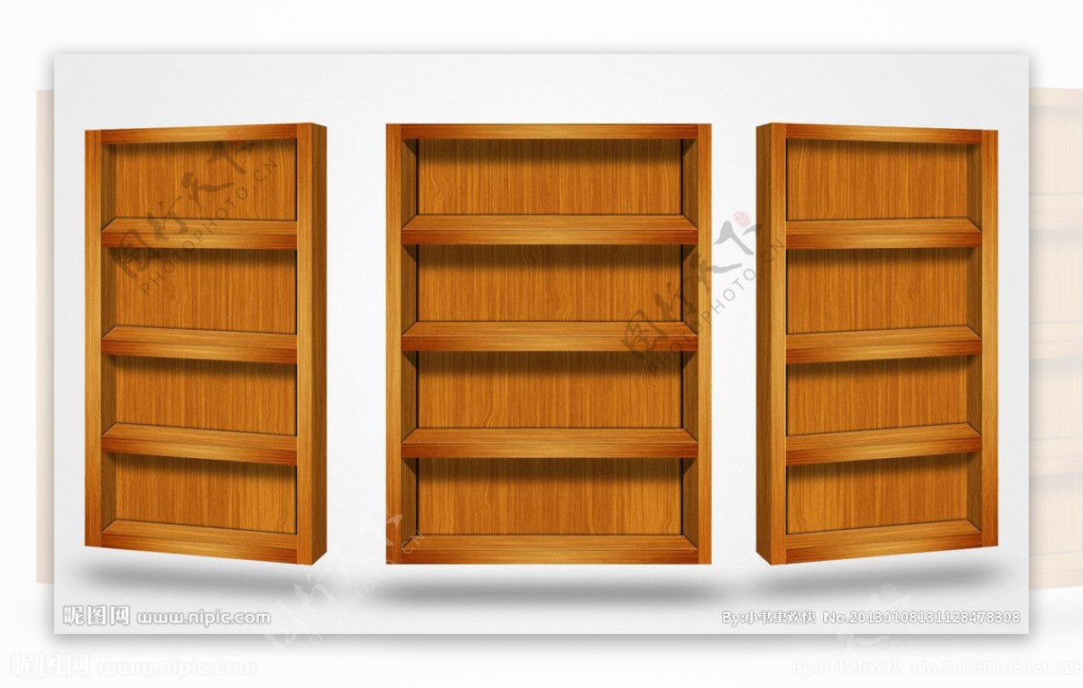 木质书柜图片