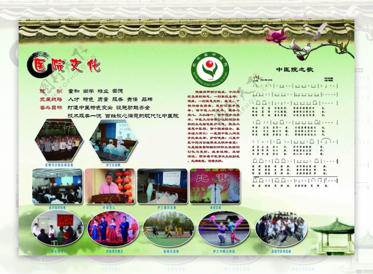中医院文化展板图片