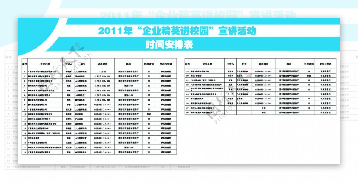 企业精英进校园宣讲活动图片