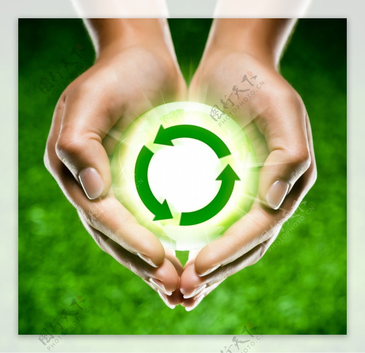 绿色循环环保图片