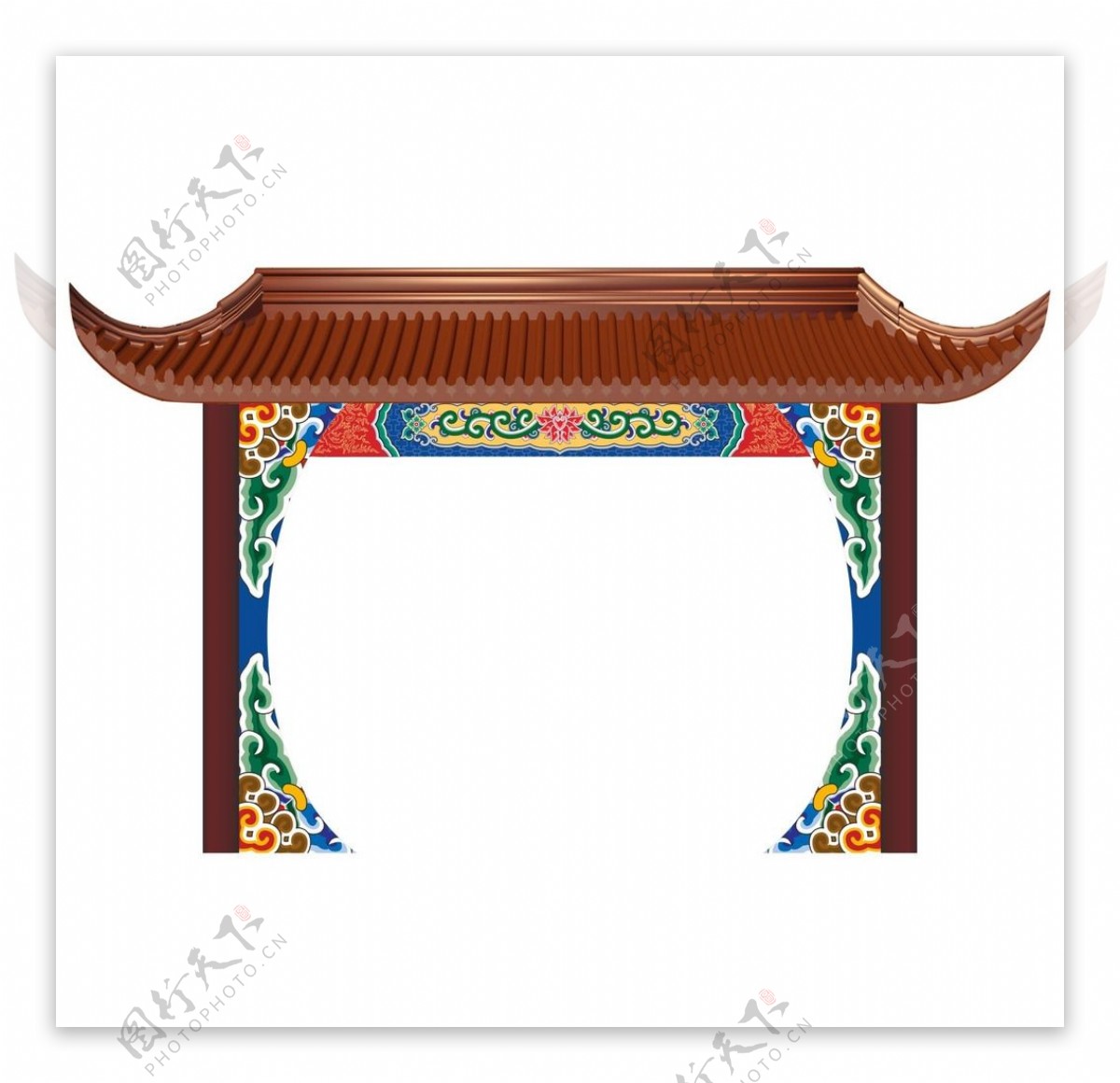 中式婚礼拱门图片
