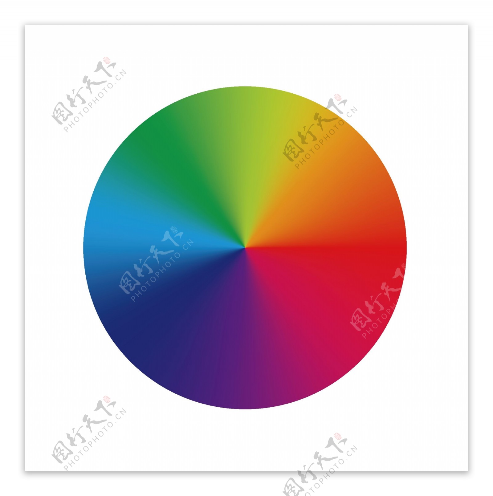矢量色谱色环图图片