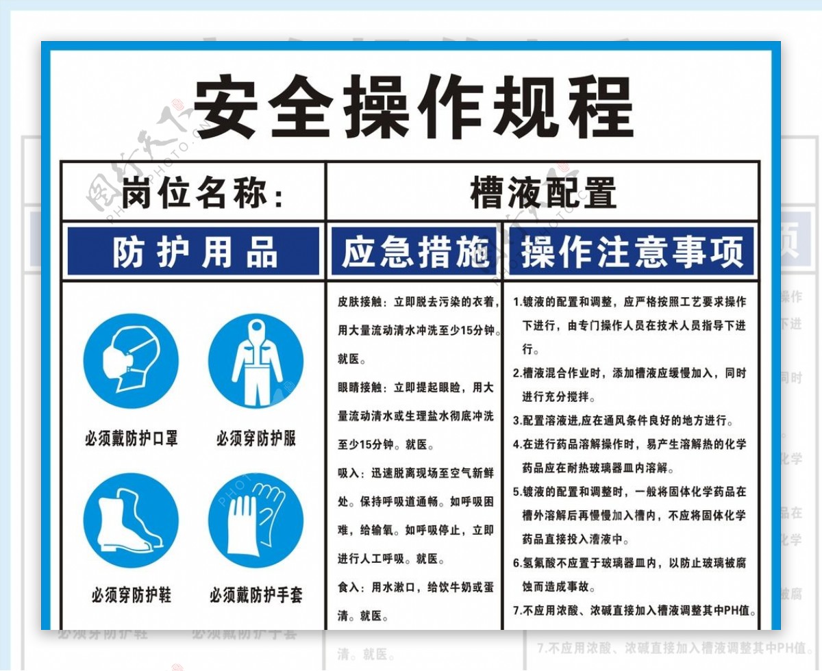 安全操作规程图片