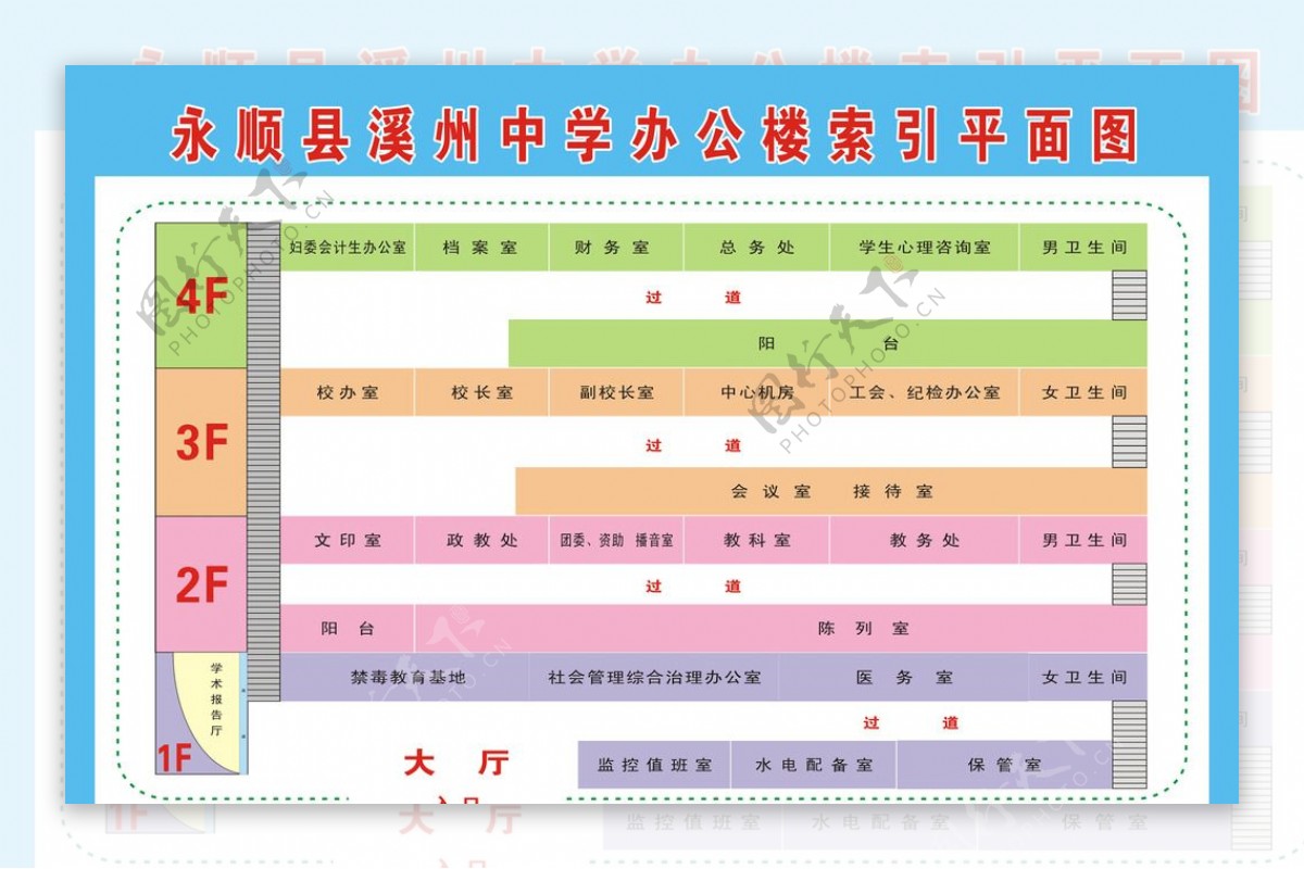 楼层索引图图片