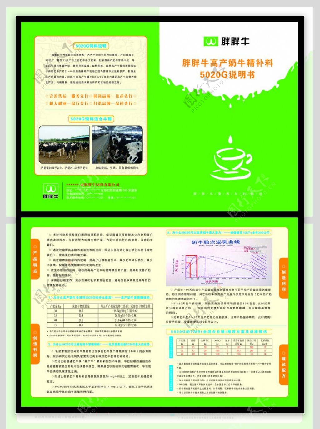 牛饲料折页图片