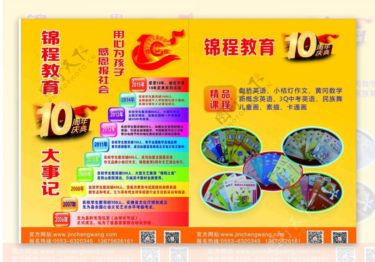 锦程教育10周年图片