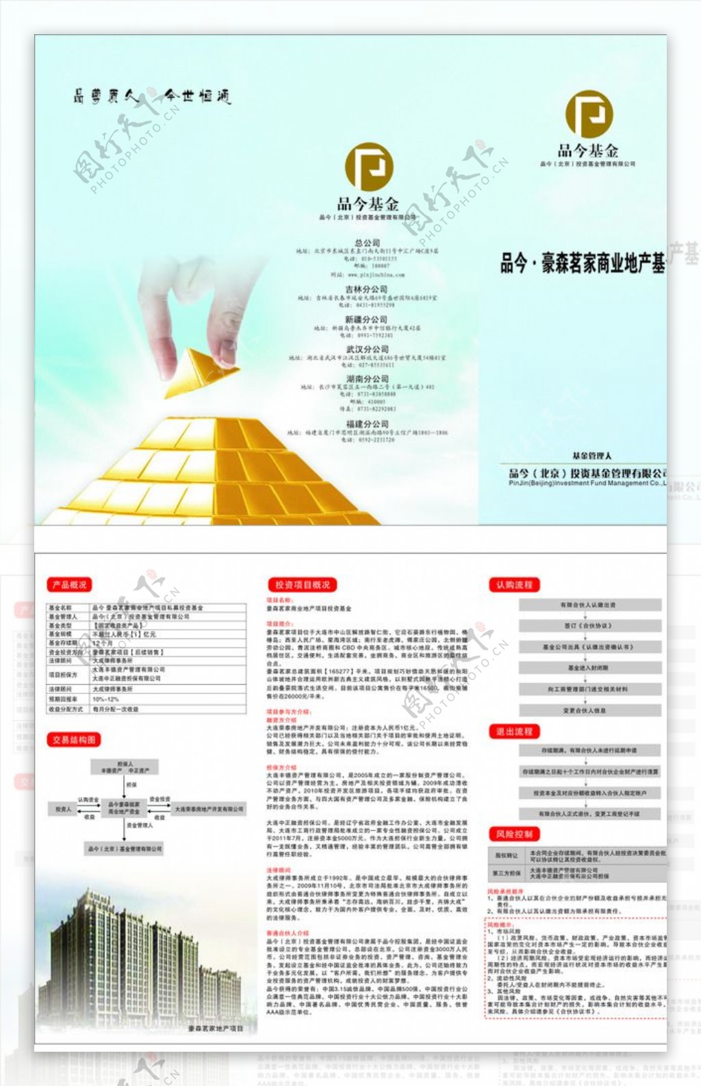 品今三折页图片