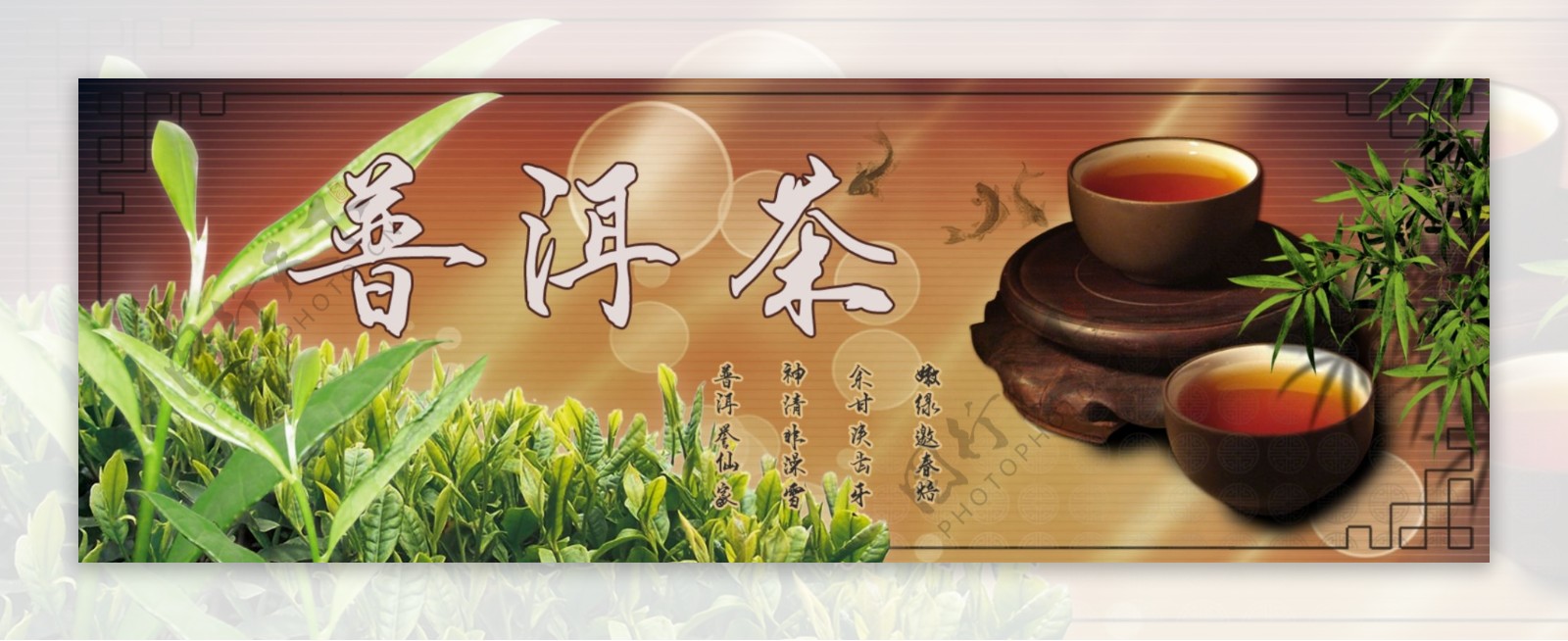 淘宝普洱茶通栏宣传图图片