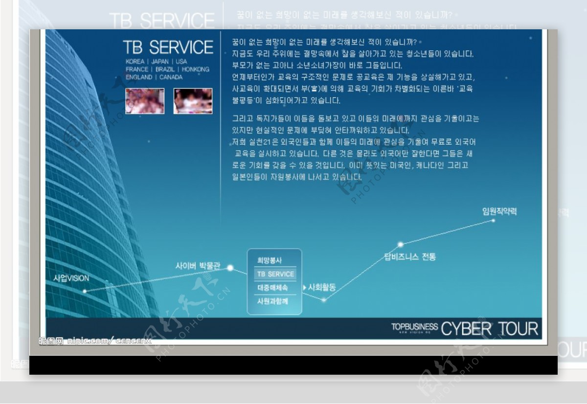 韩国摸版蓝色企业2图片