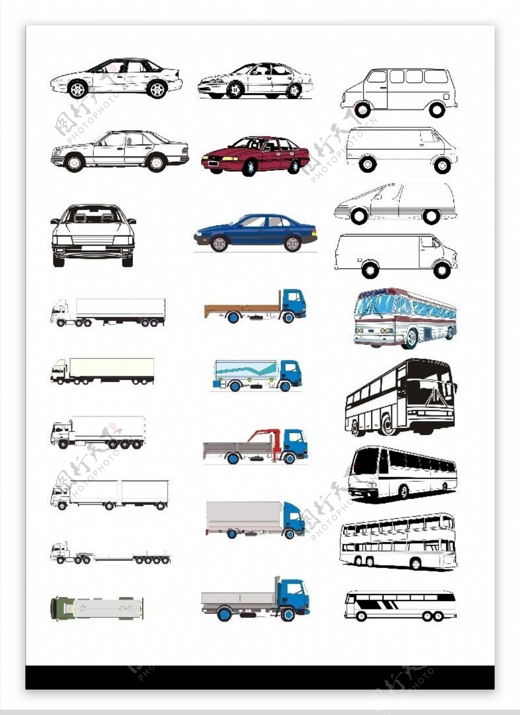 31款不同类型的车VI设计专用图片
