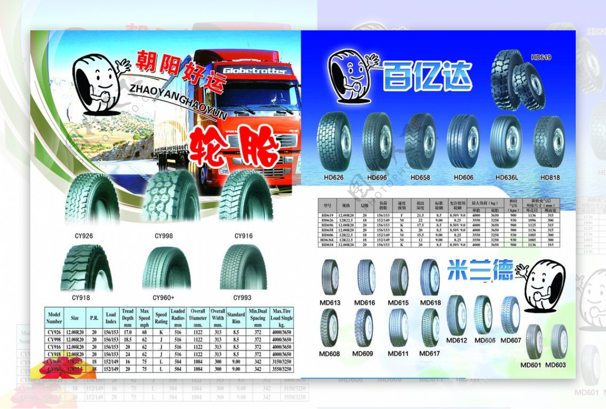 轮胎宣传单图片