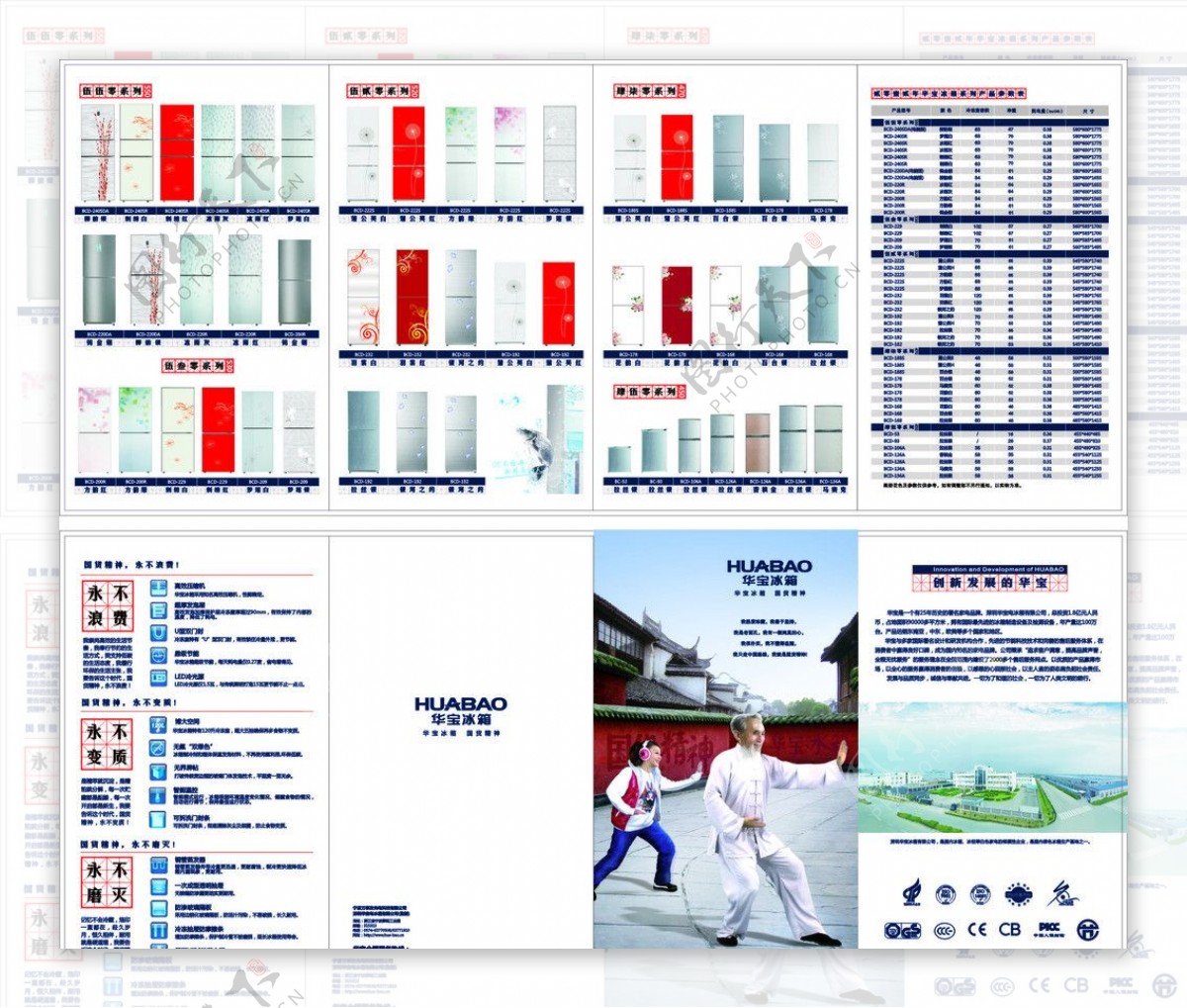 华宝宣传四折页图片