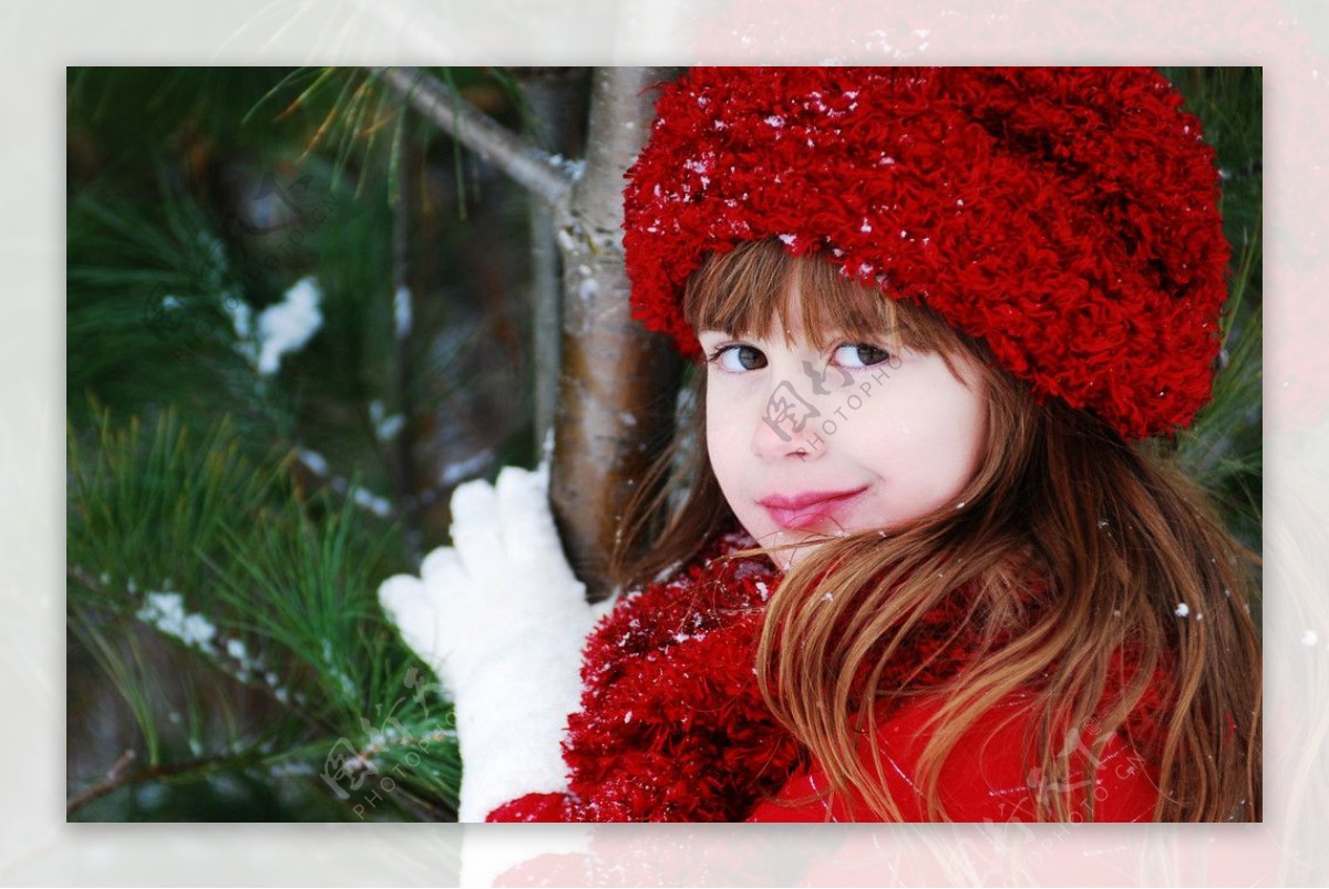 冬季可爱漂亮小女孩图片