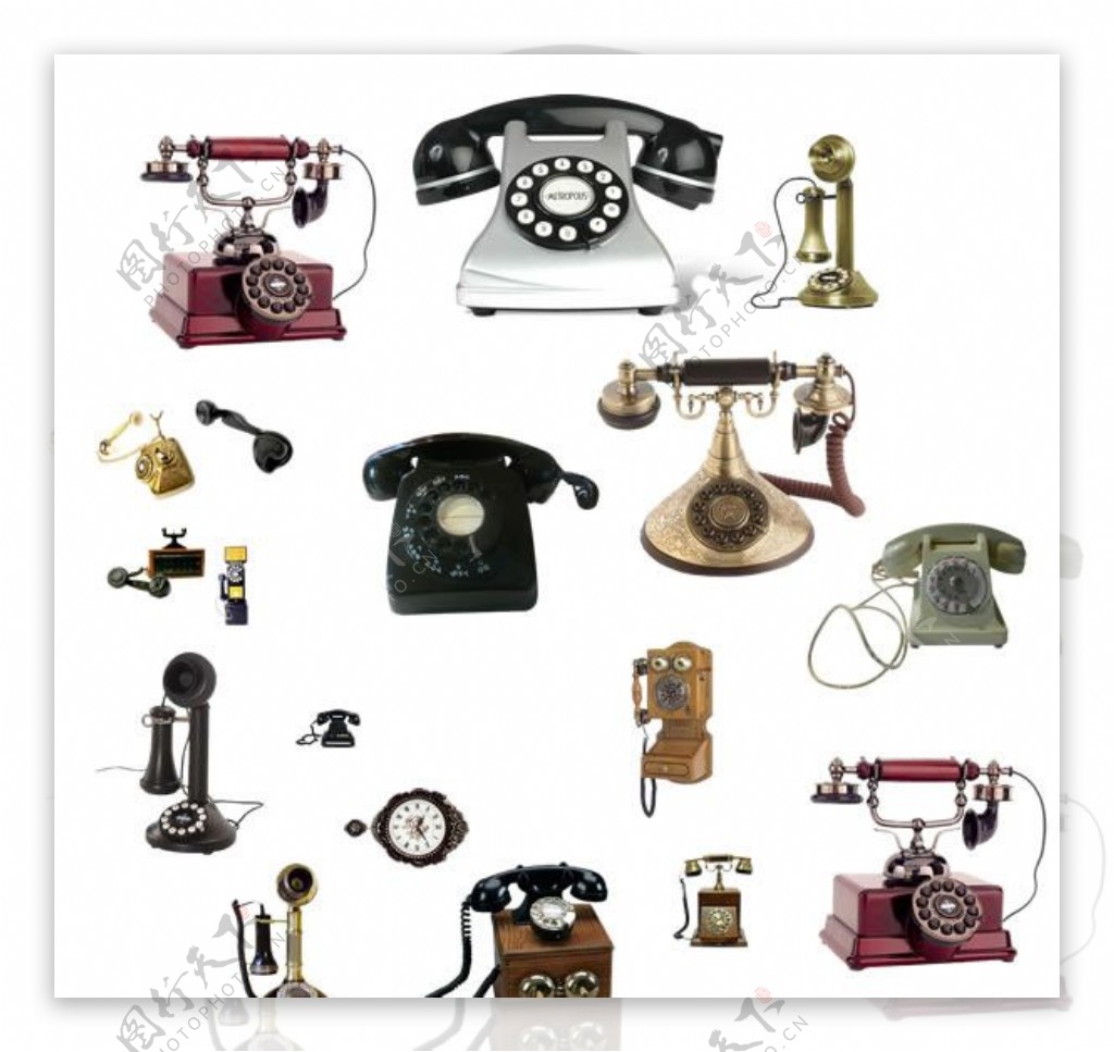 多款古典电话图片