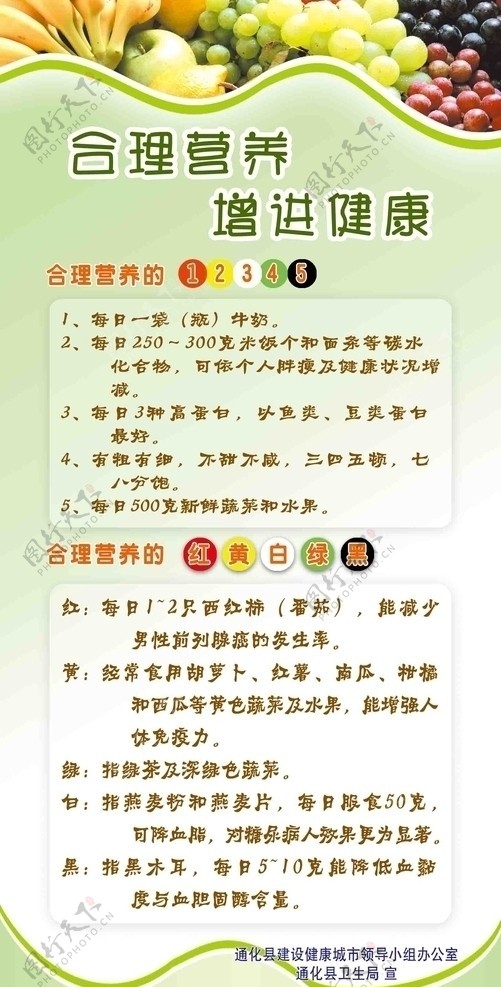 合理营养促进健康图片