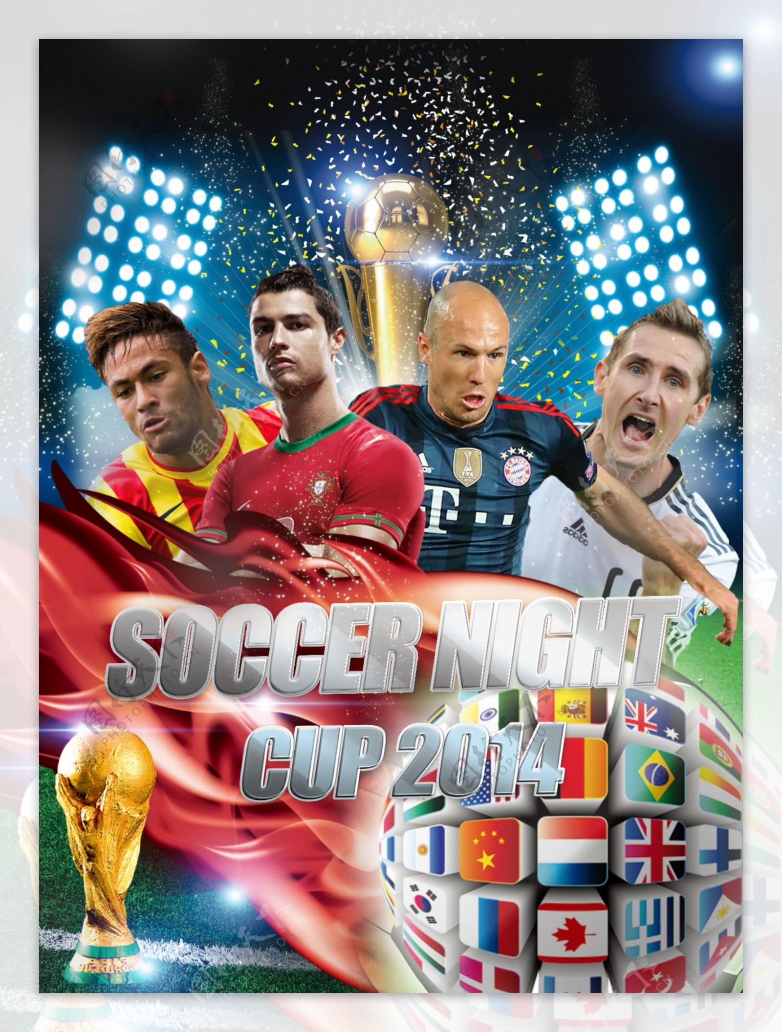 世界杯球星海报图片