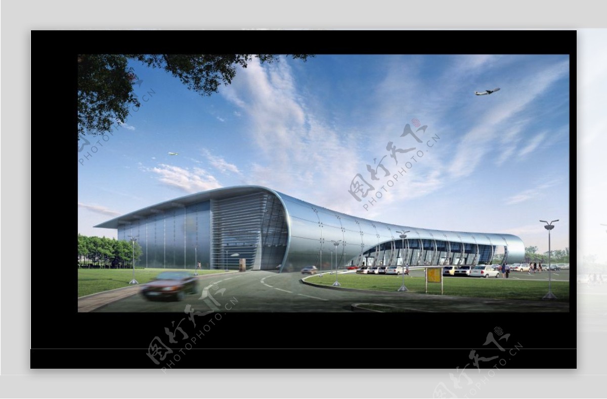 机场建筑效果图图片