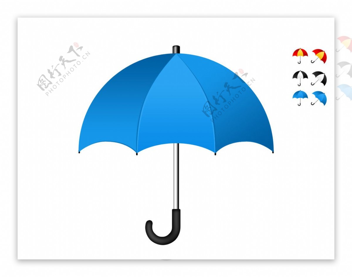 几种彩色的伞图片