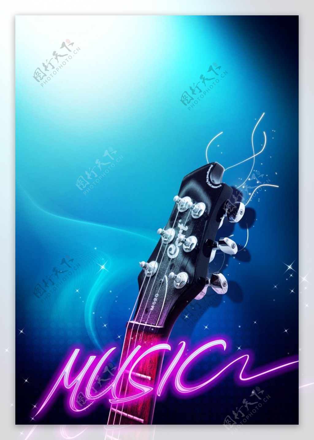 音乐吉他海报图片