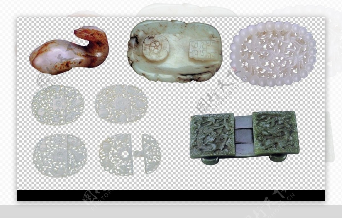 古典玉器分层素材6图片