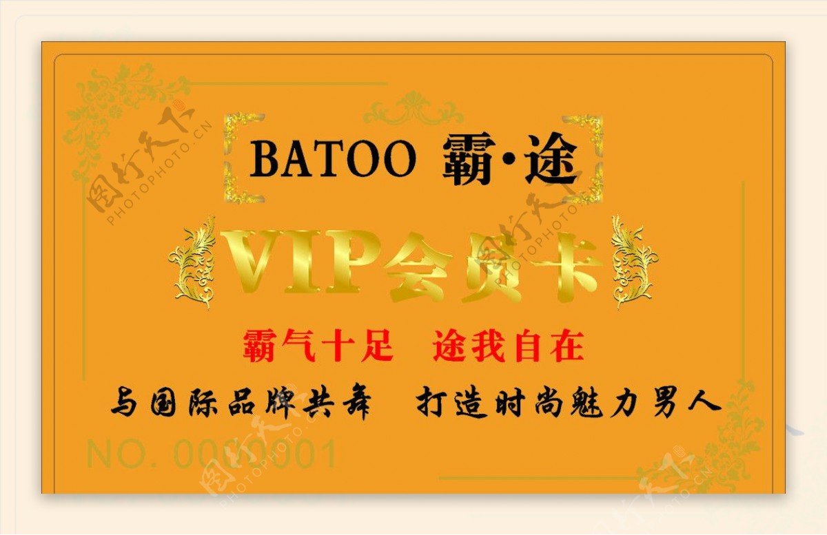 Batoo霸途会员卡VIP卡图片