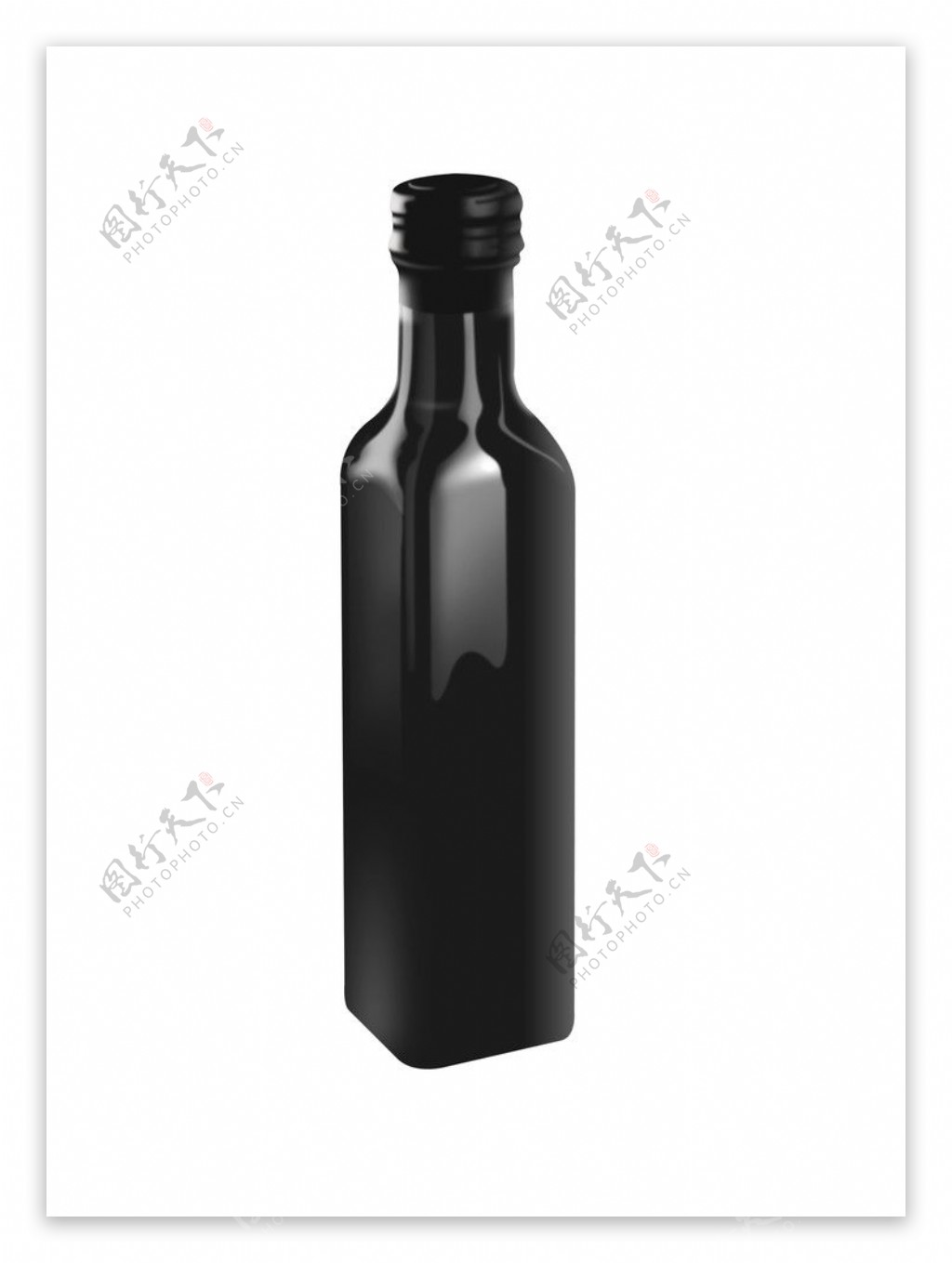 黑油瓶图片