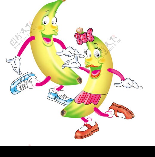 香蕉人物图片
