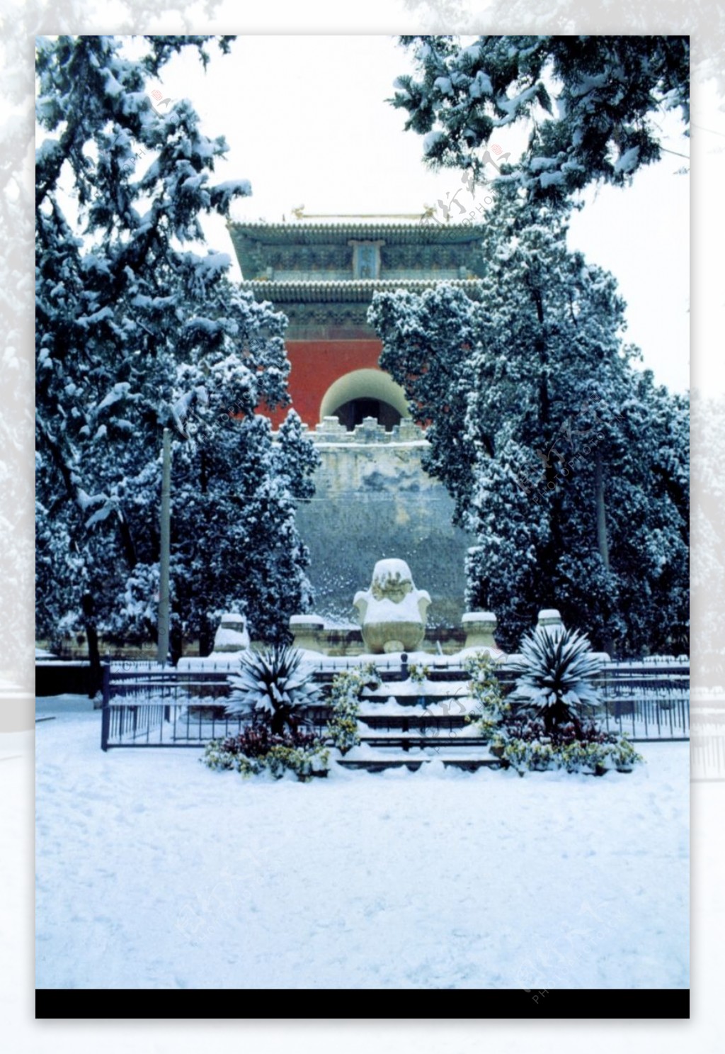 明楼雪景