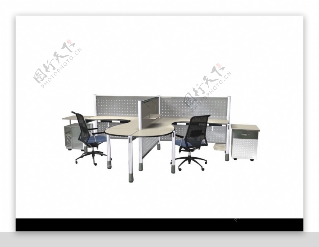 办公桌模型0041