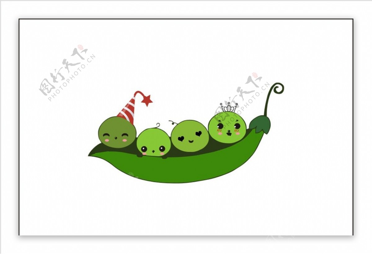 豌豆logo卡通豌豆荚