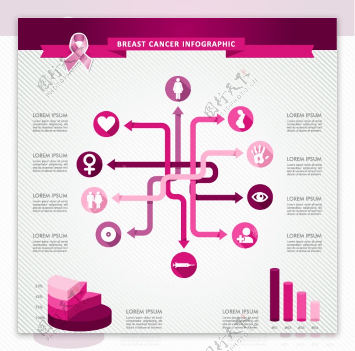女性医疗信息图表