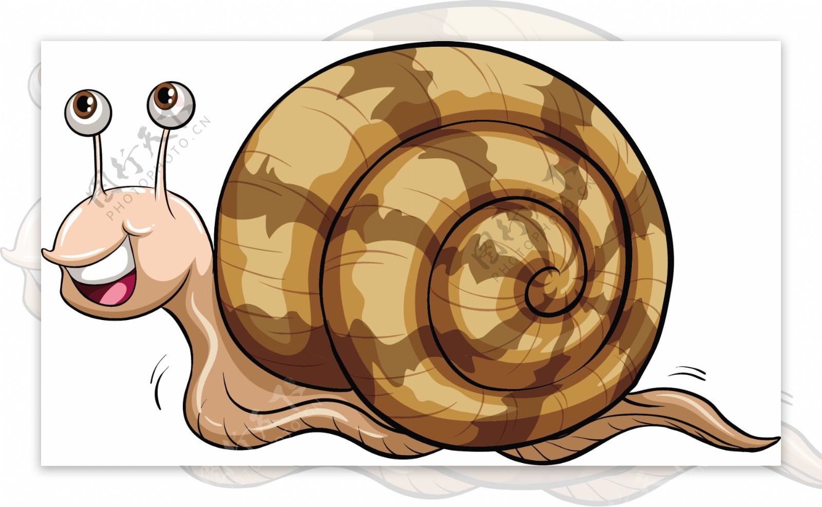 卡通可爱蜗牛图片素材-编号40095371-图行天下