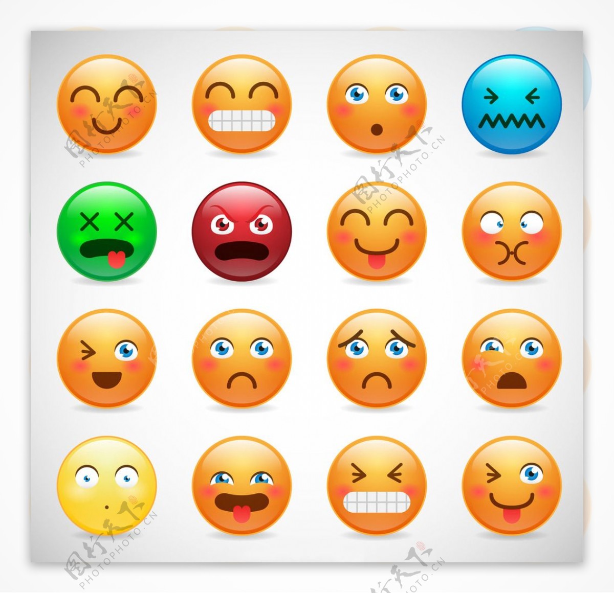 搞笑笑脸图图片素材-编号22682275-图行天下