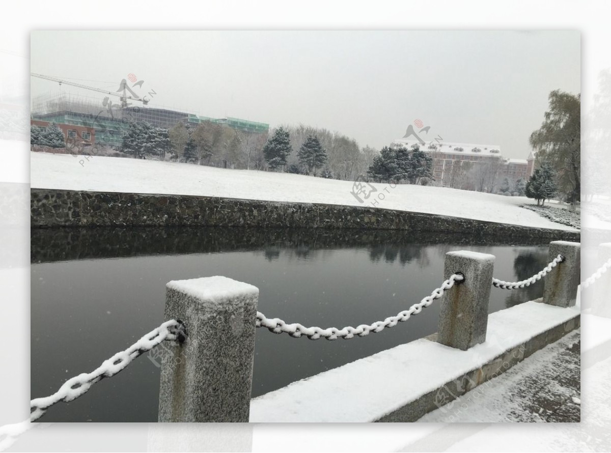 华桥外院雪景