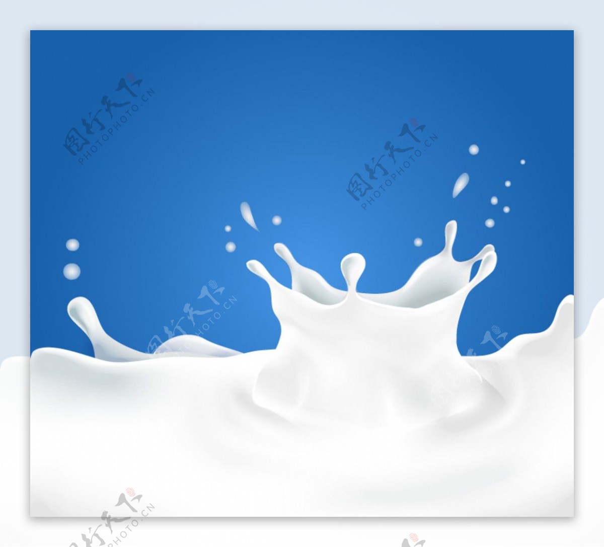 动感液态牛奶矢量素材