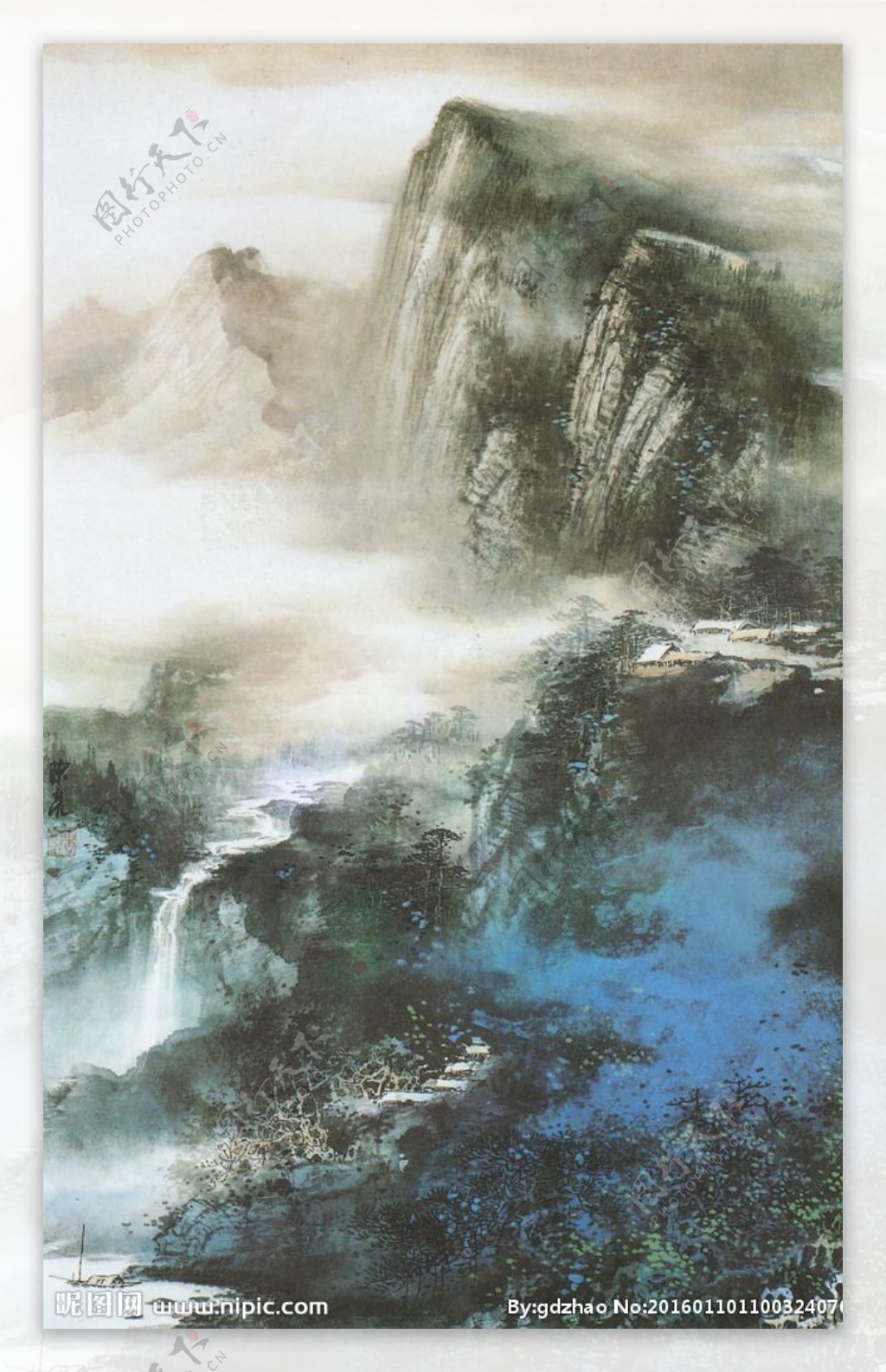 陈亮山水画