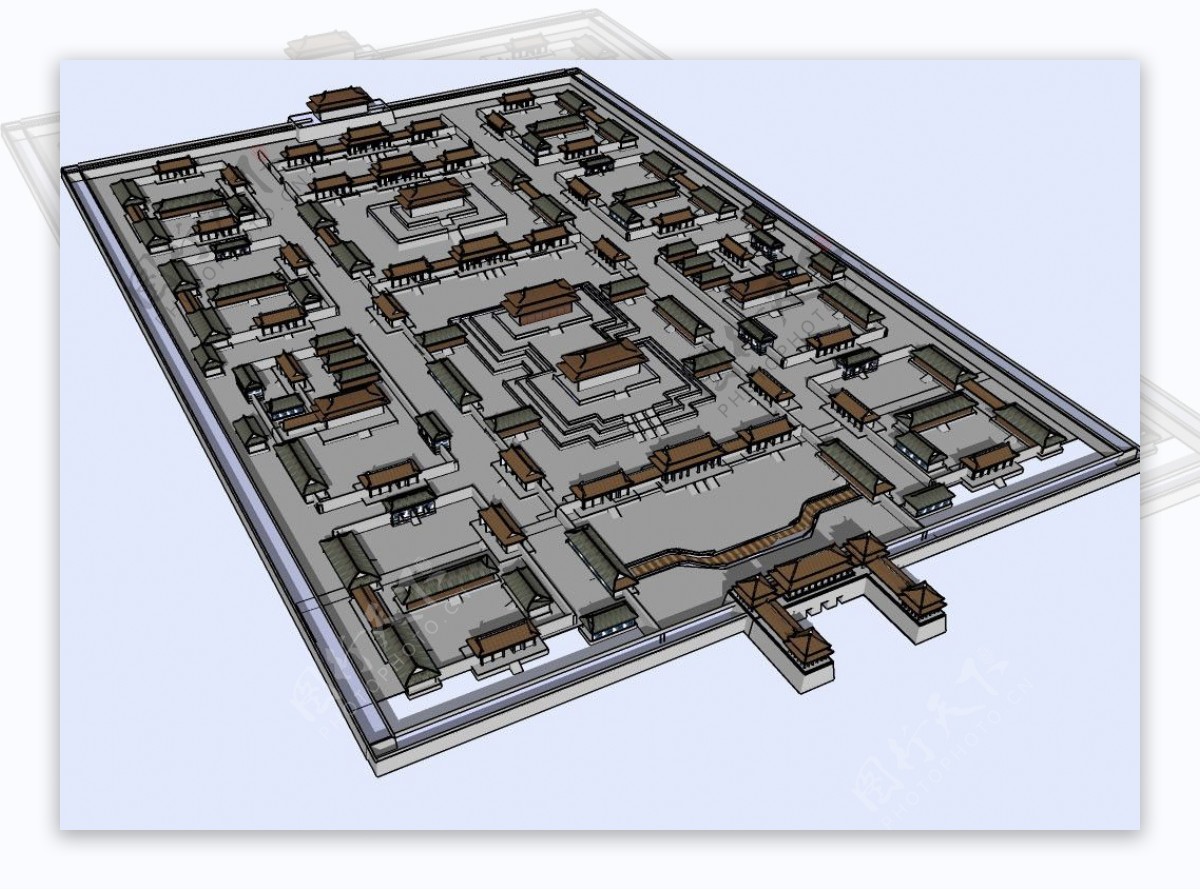 紫禁城全貌3D模型