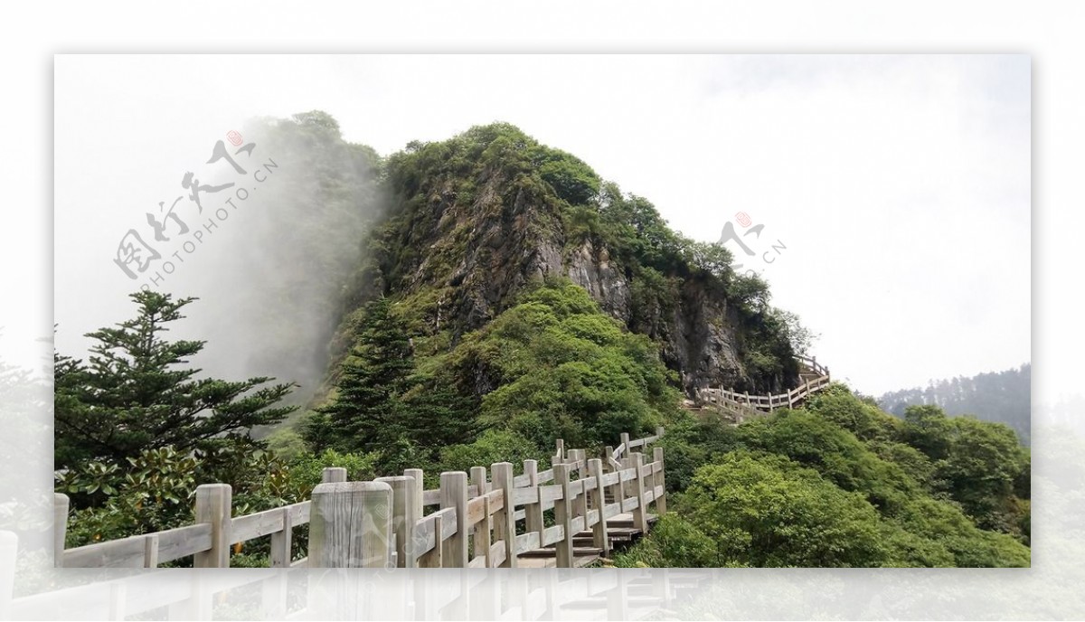 西岭雪山自然风景