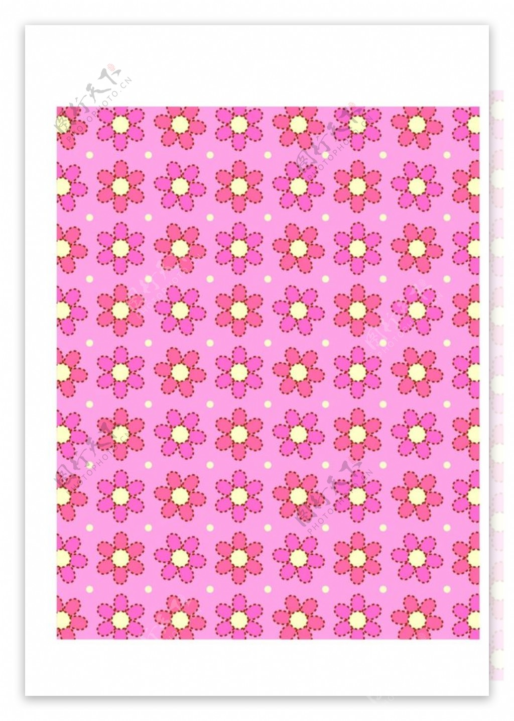 粉色花朵背景底纹