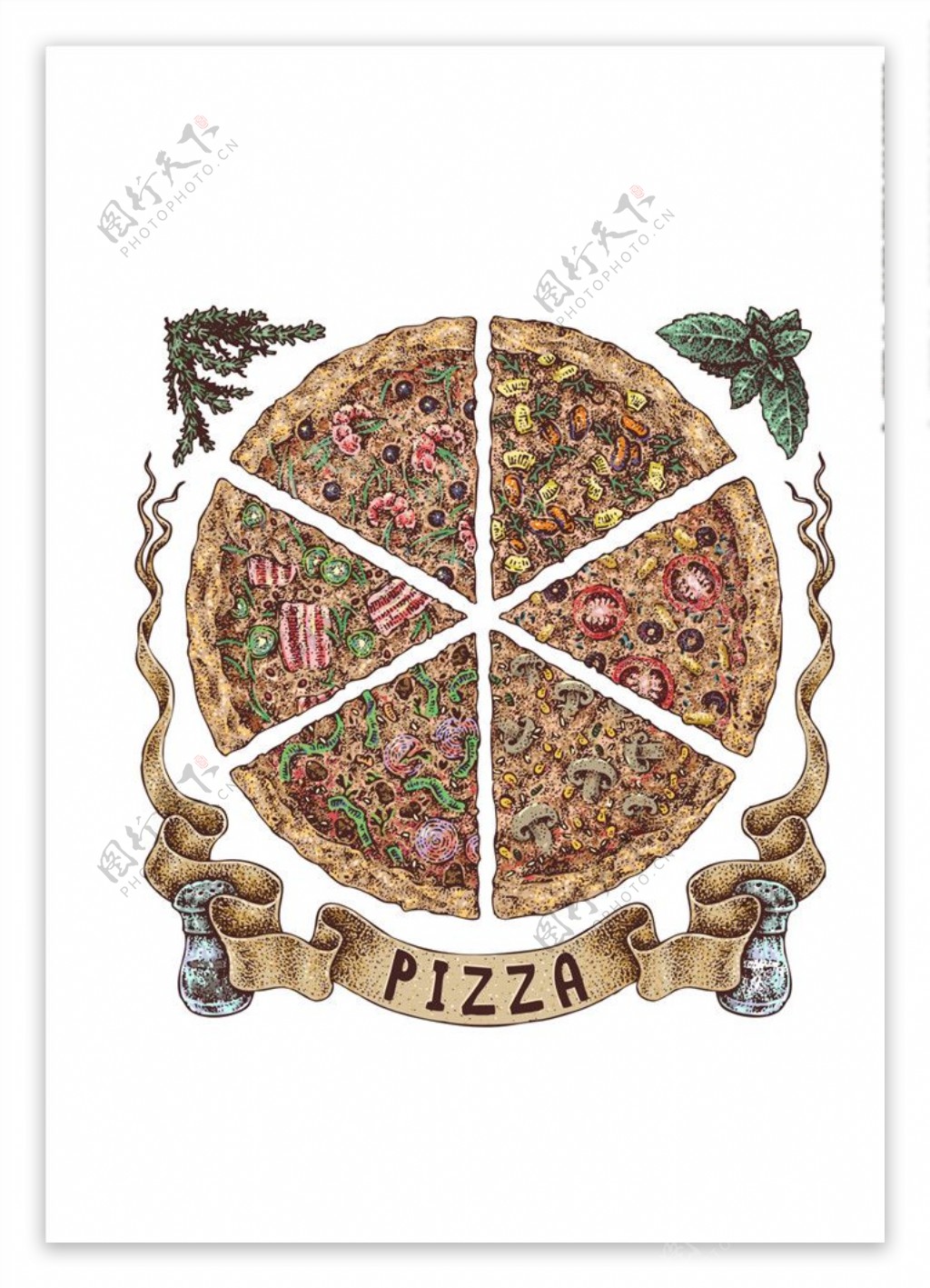 披萨矢量图下载披萨图案下载