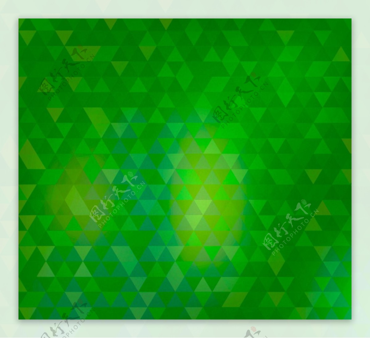 绿色三角拼格背景