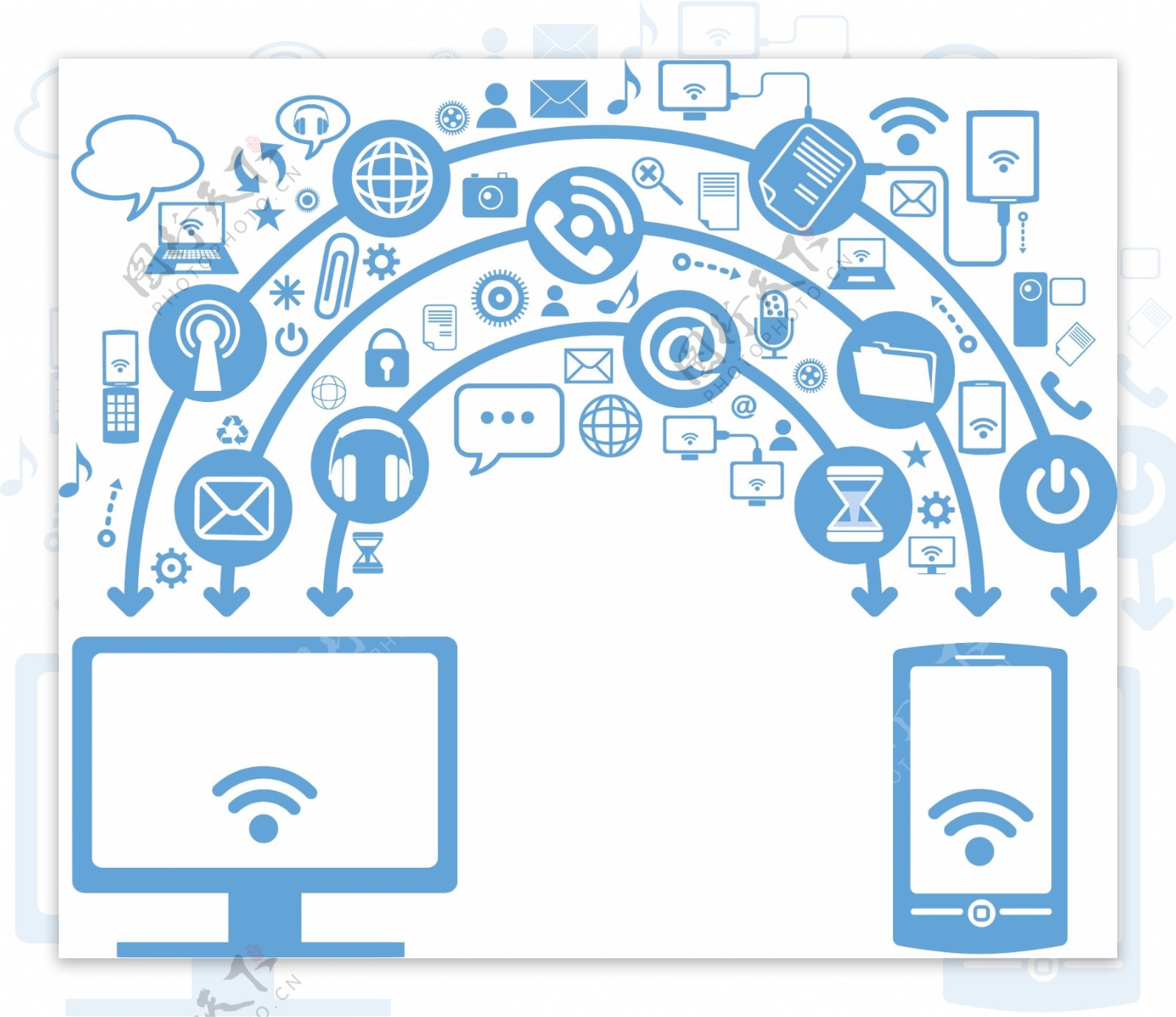 手机电脑矢量图icon图片素材-编号23352075-图行天下