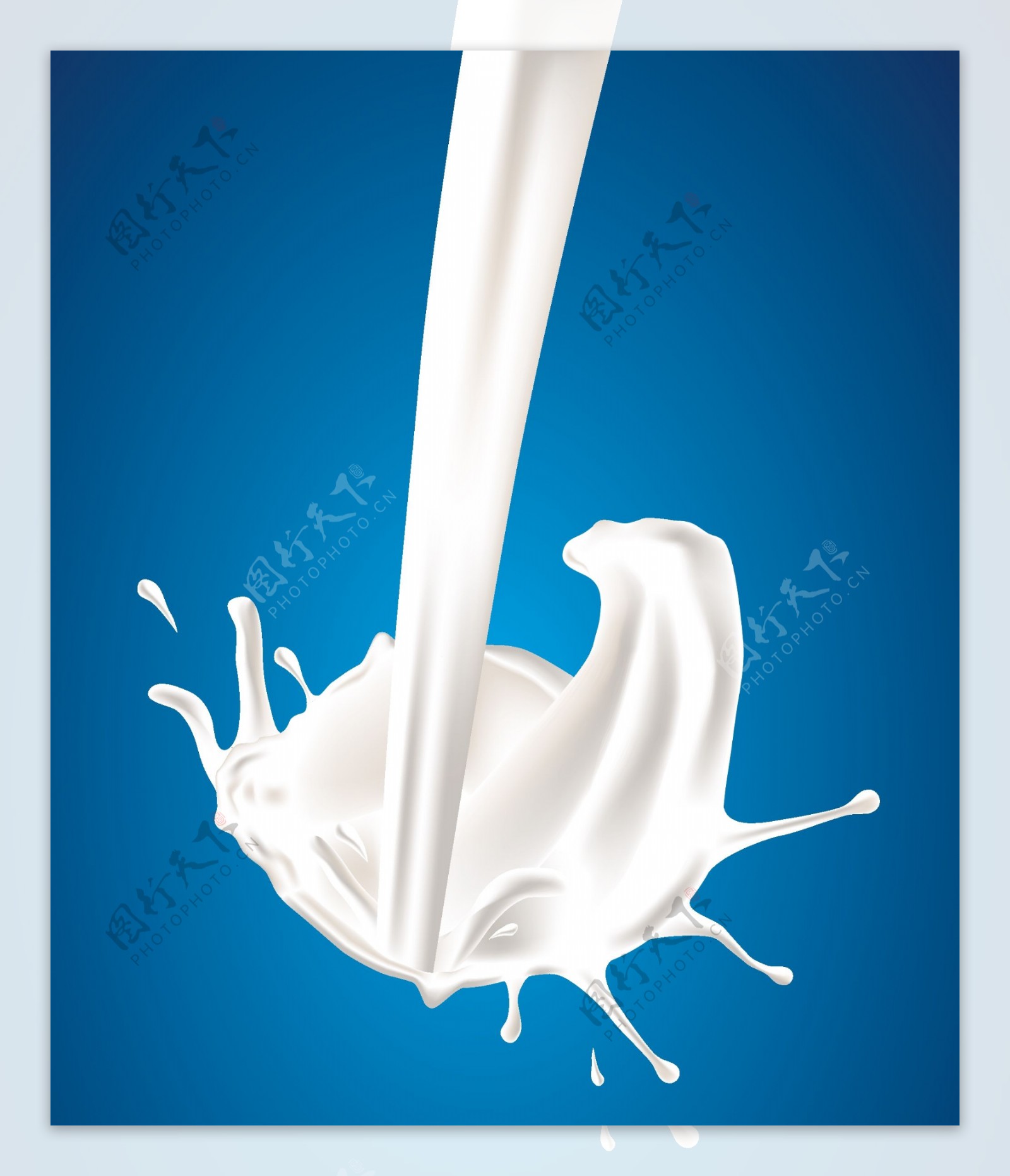 牛奶的奶花素材