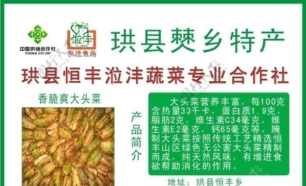 大头菜标志