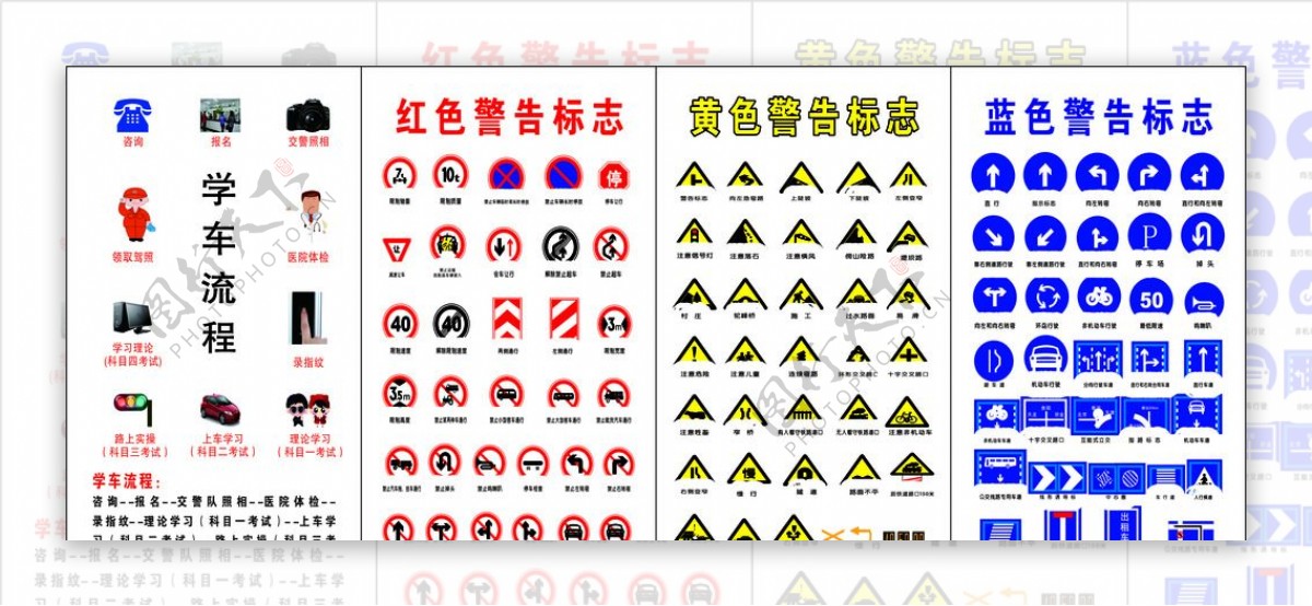 安全标志学车