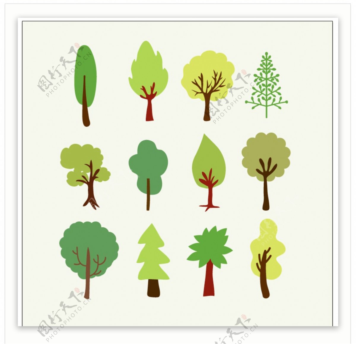 森林树木图形