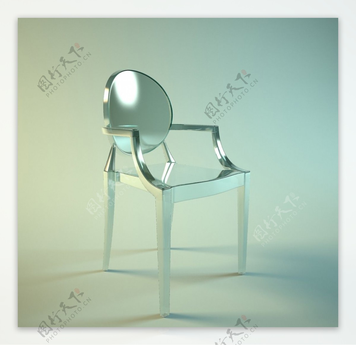 椅子高脚椅子银色