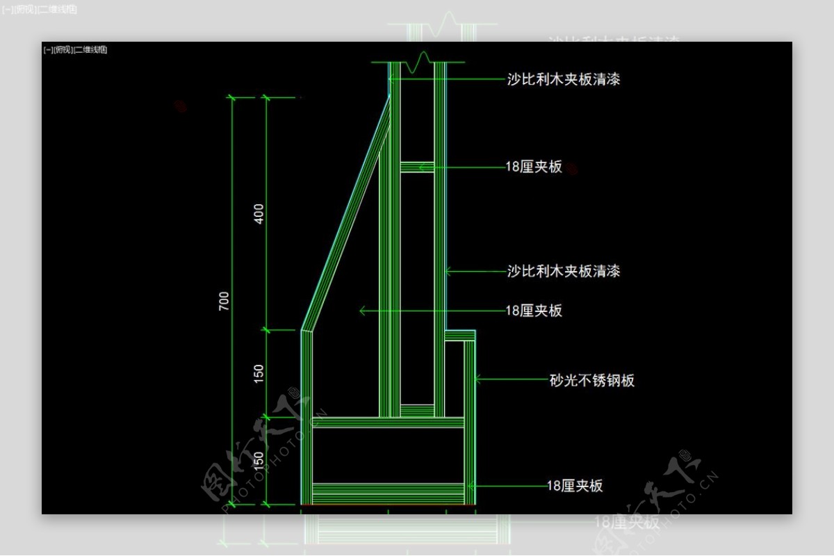 室内图块工装构件元素