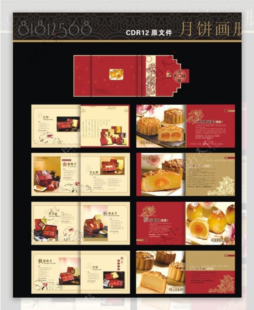 中秋月饼宣传画册设计